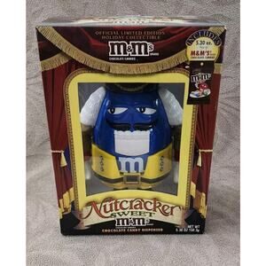 Official M&M Blue Nutcracker Sweet Chocolate Candy Dispenser NEW - SEALED